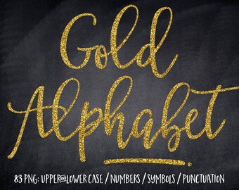 Gold letters, Gold glitter alphabet, Gold alphabet, Wedding clipart, Gold glitter letters, Gold font clipart, Gold metallic letters clipart