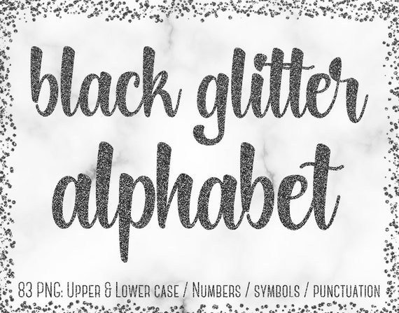 pic Glitter Letters Clipart etsy