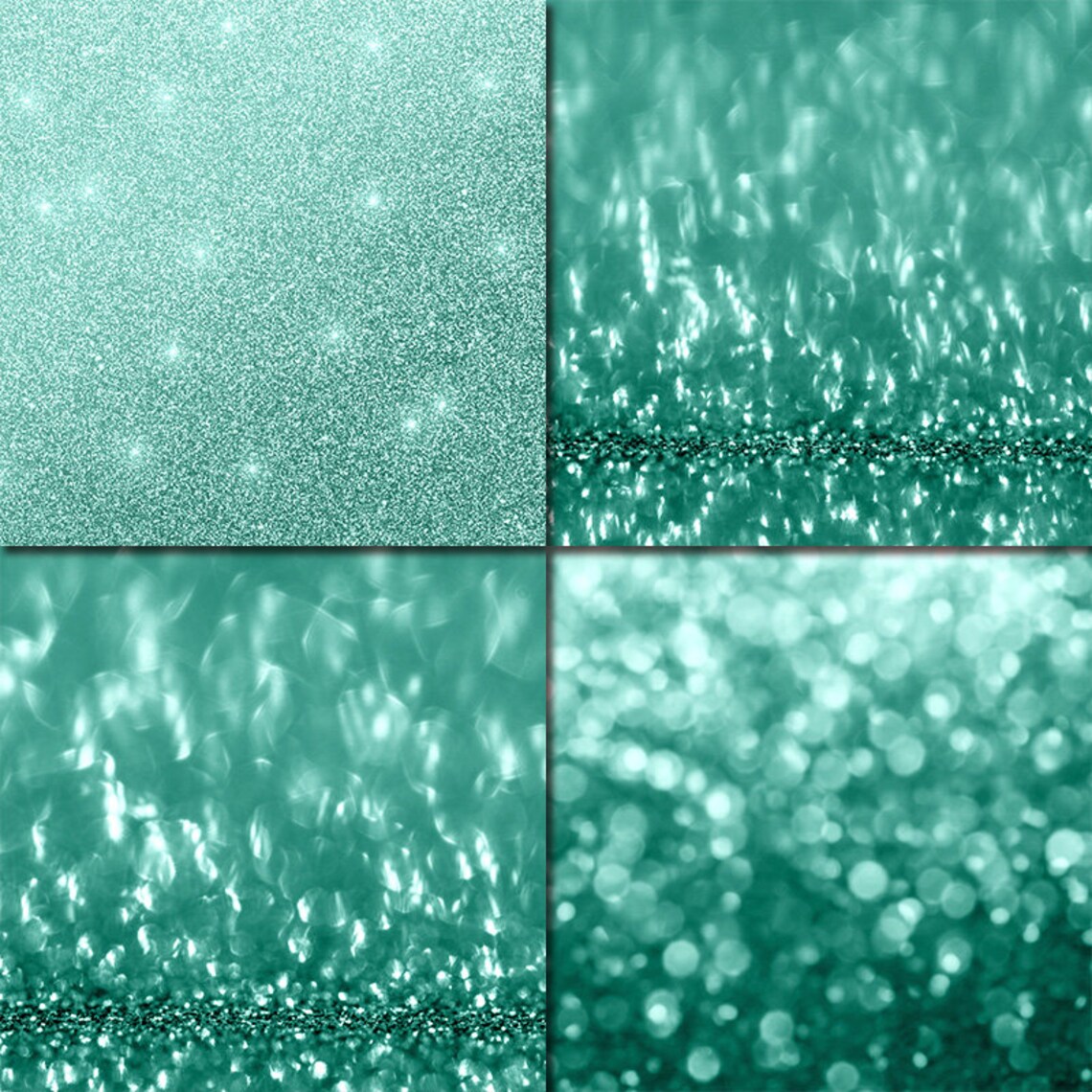 Mint Glitter Digital Paper, Glitter Background, Mint Green Textures