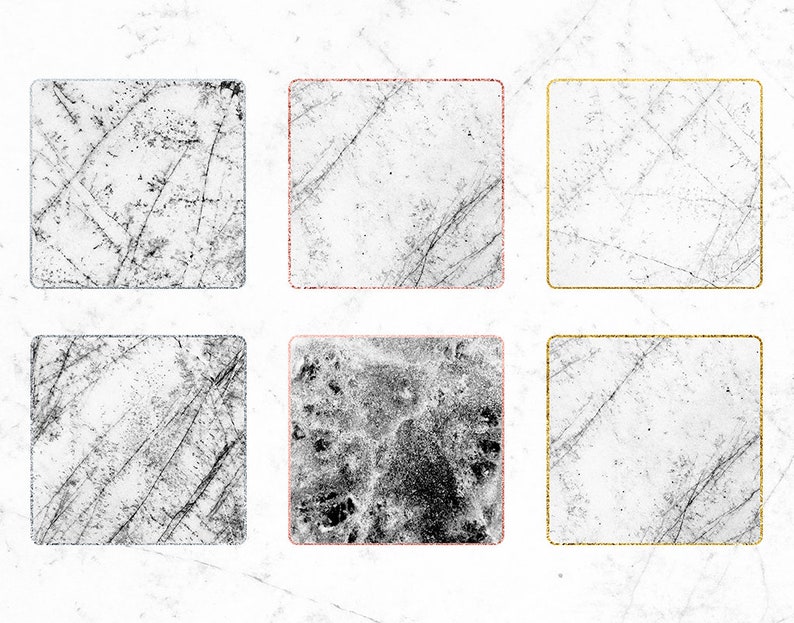 White Marble Frames Clipart Rose Gold Frames Silver Frames Etsy