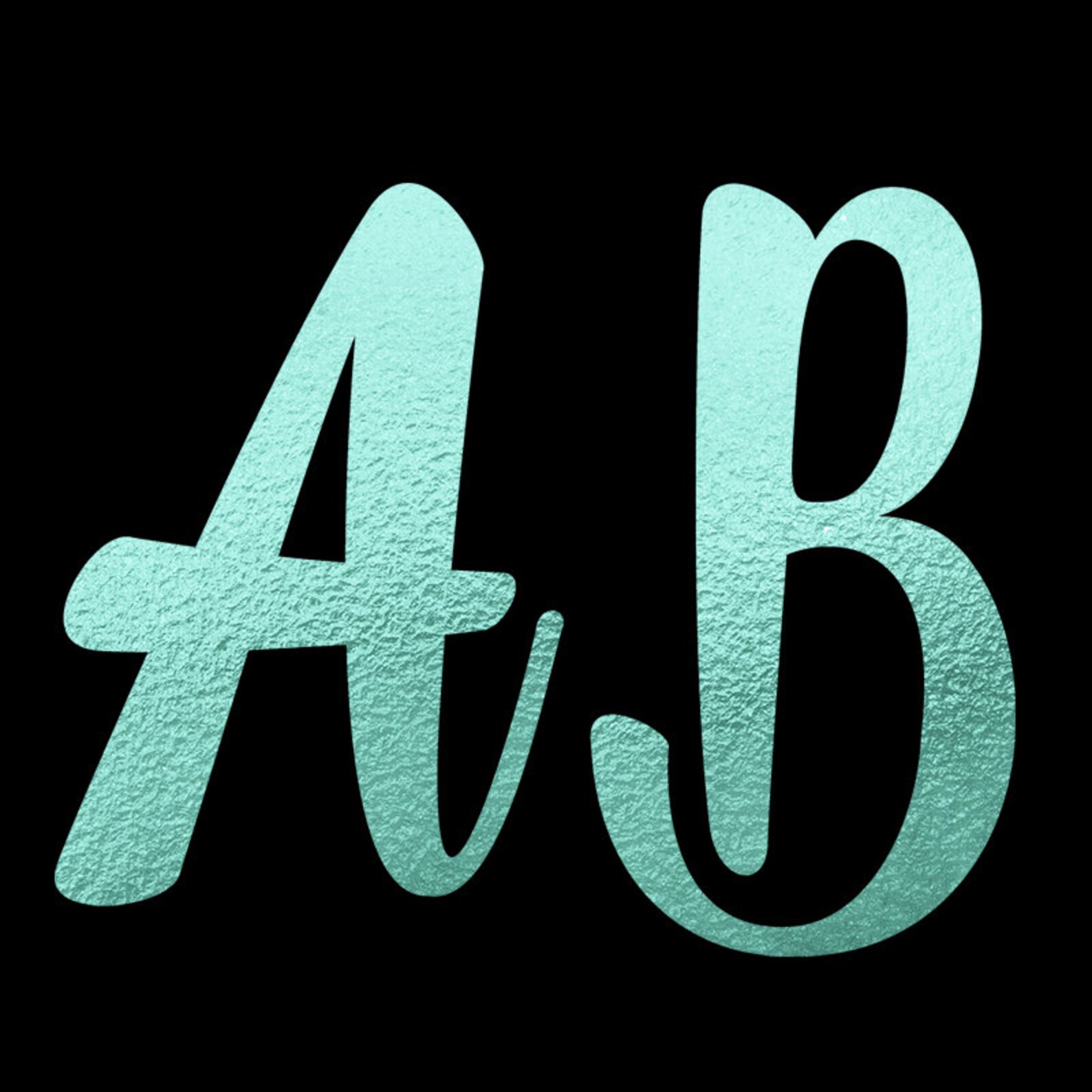 Mint Letters Clipart Mint Numbers Mint Font Clipart Mint Etsy