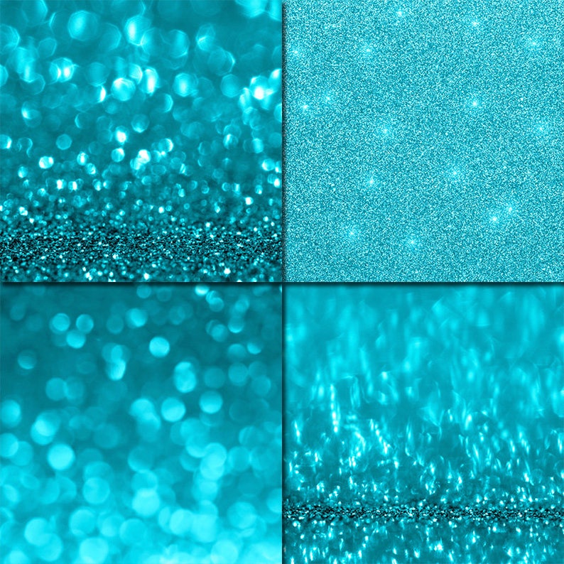 Download Turquoise glitter digital paper Glitter textures Blue | Etsy
