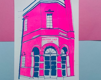 Salford Lads Club Riso Print