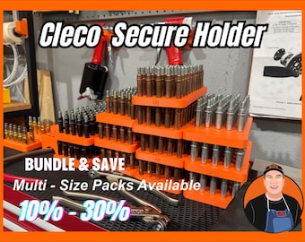 Cleco Secure Holder Kit – 50 Clecos Each 3/32 | 1/8 | 5/32 | 3/16