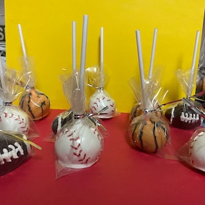 Sport theme cake pops