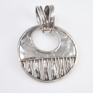 Silpada Sterling Silver Large Hammered Cascading Wave Pendant