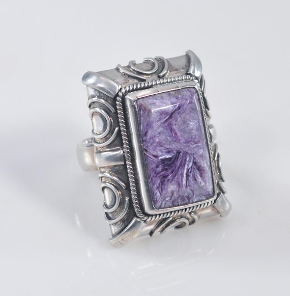 HEAVY Native American Signed 925 Sterling Silver … - image 1