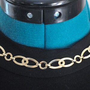 Vintage Symmetalic Sterling Silber Gold Filled Choker Halskette