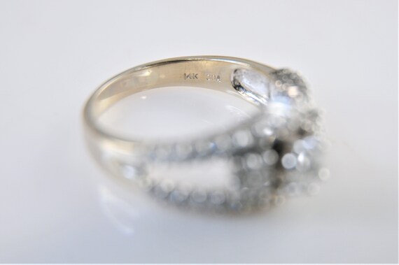 Vintage 14K White Gold 1ct tw Diamond Ring - image 8