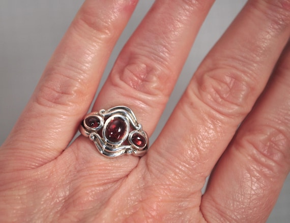 Pranda Sterling Silver Amber Ring - image 8