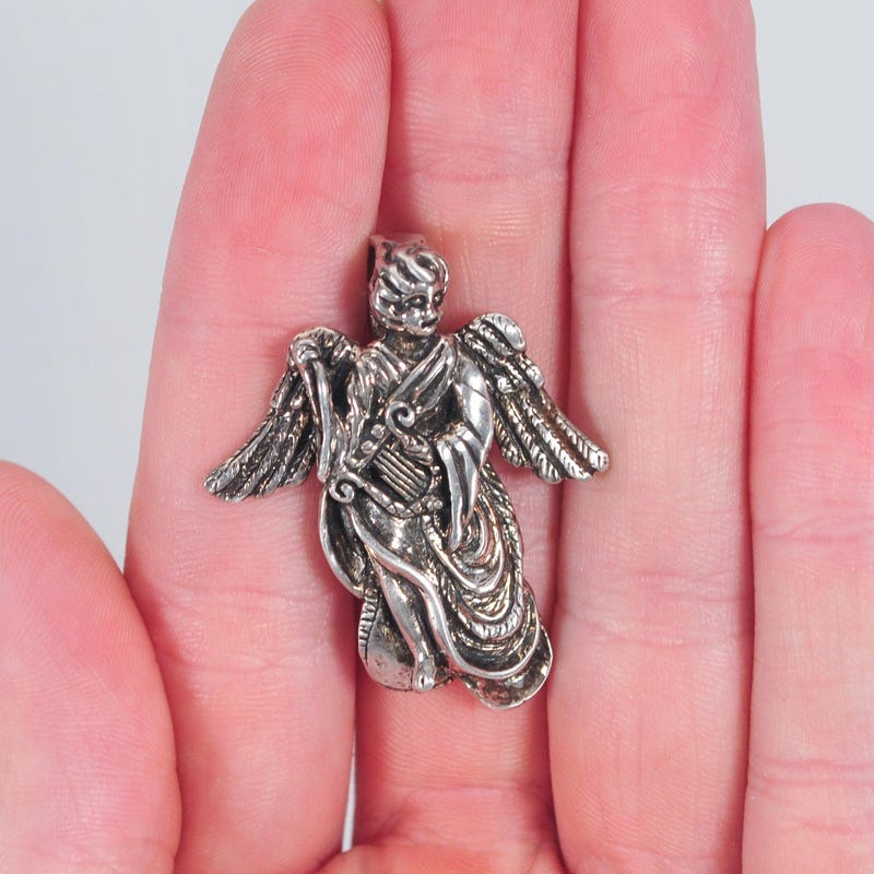 Sacreflux silver angel pendant main image 1