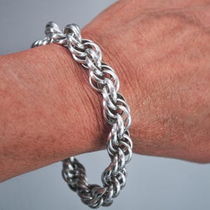 Heavy Vintage Spiral Link Bracelet