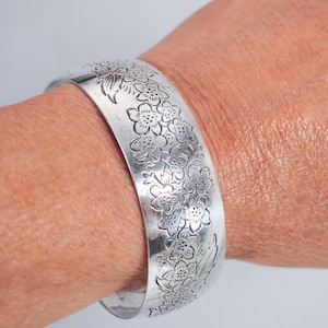 ヴィンテージ S Kirk & Son  シルバー ワイド バングル S Kirk Son Bracelet - Etsy