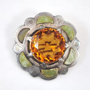 Antique Sterling Silver Scottish Brooch