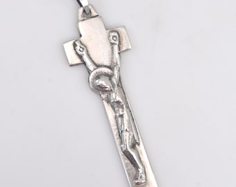 Unieke vintage sterlingzilveren kruisbeeldhanger