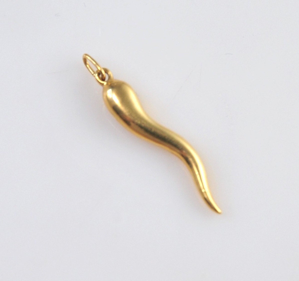 18k Gold Filled Italian Horn Necklace,italian Cornicello Gift for