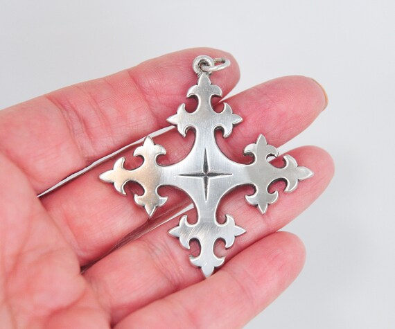 James Avery Sterling Silver Large Peace With God Cross Pendant
