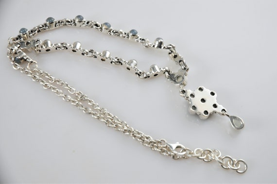 Adjustable Sterling Silver Chalcedony Y Necklace - image 7