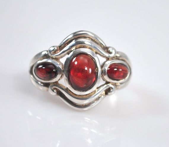 Pranda Sterling Silver Amber Ring - image 1