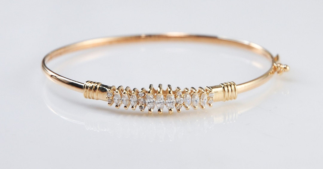 Multicolor CZ Bangle Bracelet