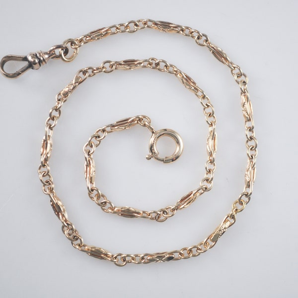 Antique Cam&Co Gold Filled Watch Chain