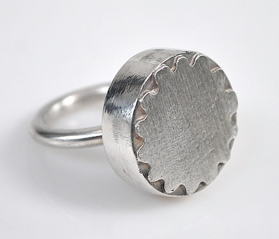 Artisan Sterling Silver Chunky Ring