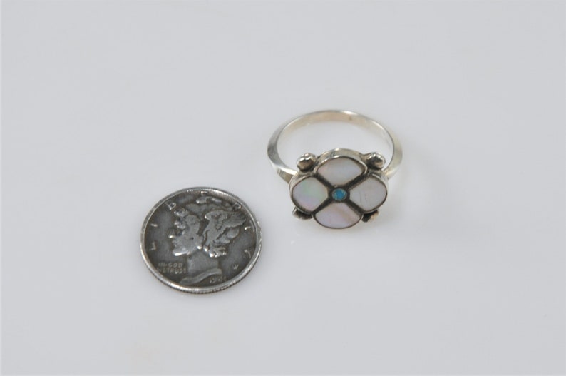 Signed Zuni Sterling Silver Ring Size 7
