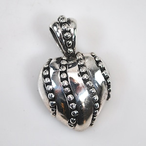 Vintage Southwestern Sterling Silver Heart Pendant