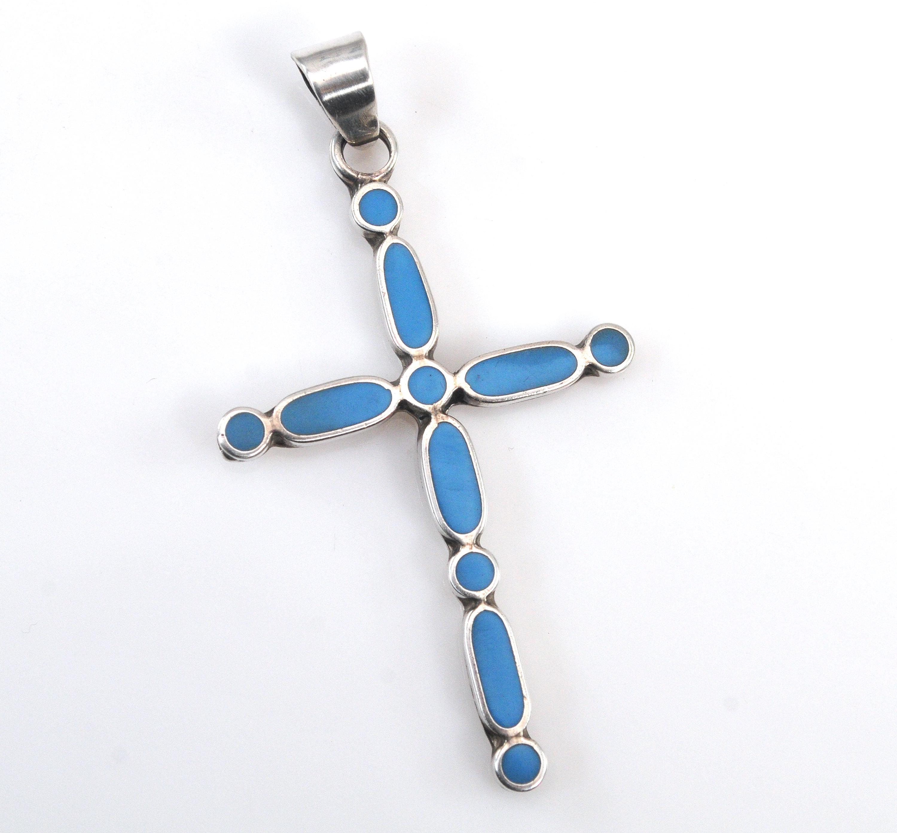 Mexican silver taxco cross necklace - Etsy 日本