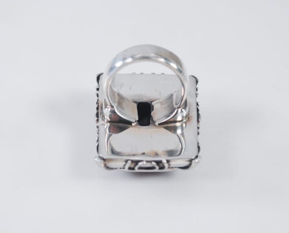 HEAVY Native American Signed 925 Sterling Silver … - image 6