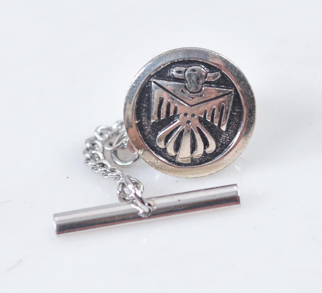 Vintage Bell Trading Post Sterling Silver Thunderbird Tie Tack - Etsy