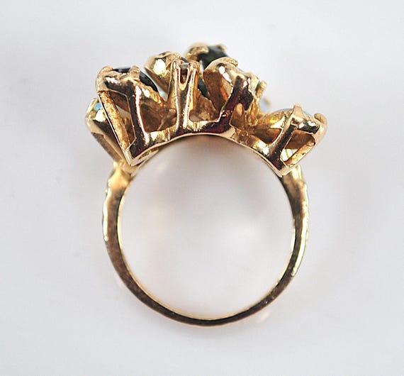 14K Gold Opal Statement Ring - image 6