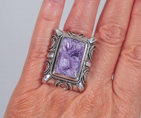 HEAVY Native American Signed 925 Sterling Silver … - image 10