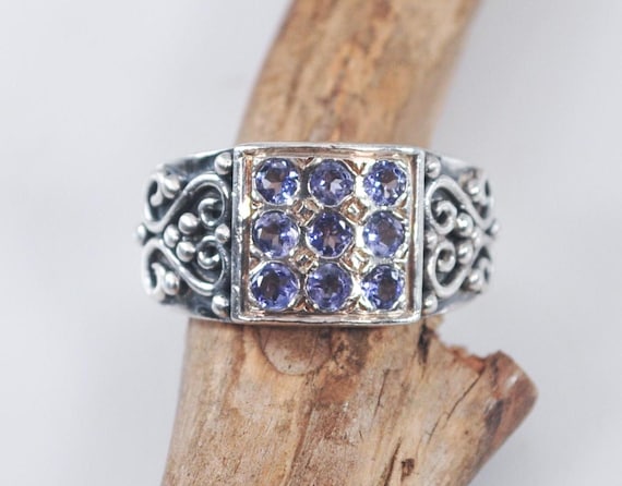 Doug Paulus Sterling Silver Blue Stone Ring