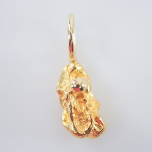 14K Gold Nugget Pendant