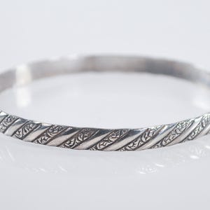 Vintage Sterling Silver Bangle Bracelet