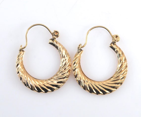 10K Gold Hoop Earrings
