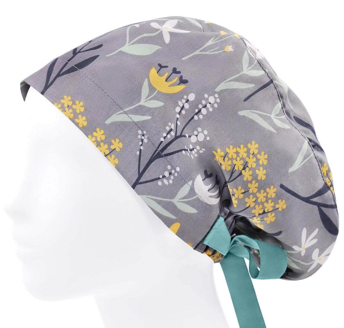 Surgical Scrub Hat Scrub Hats Womens Scrub Caps Floral Etsy