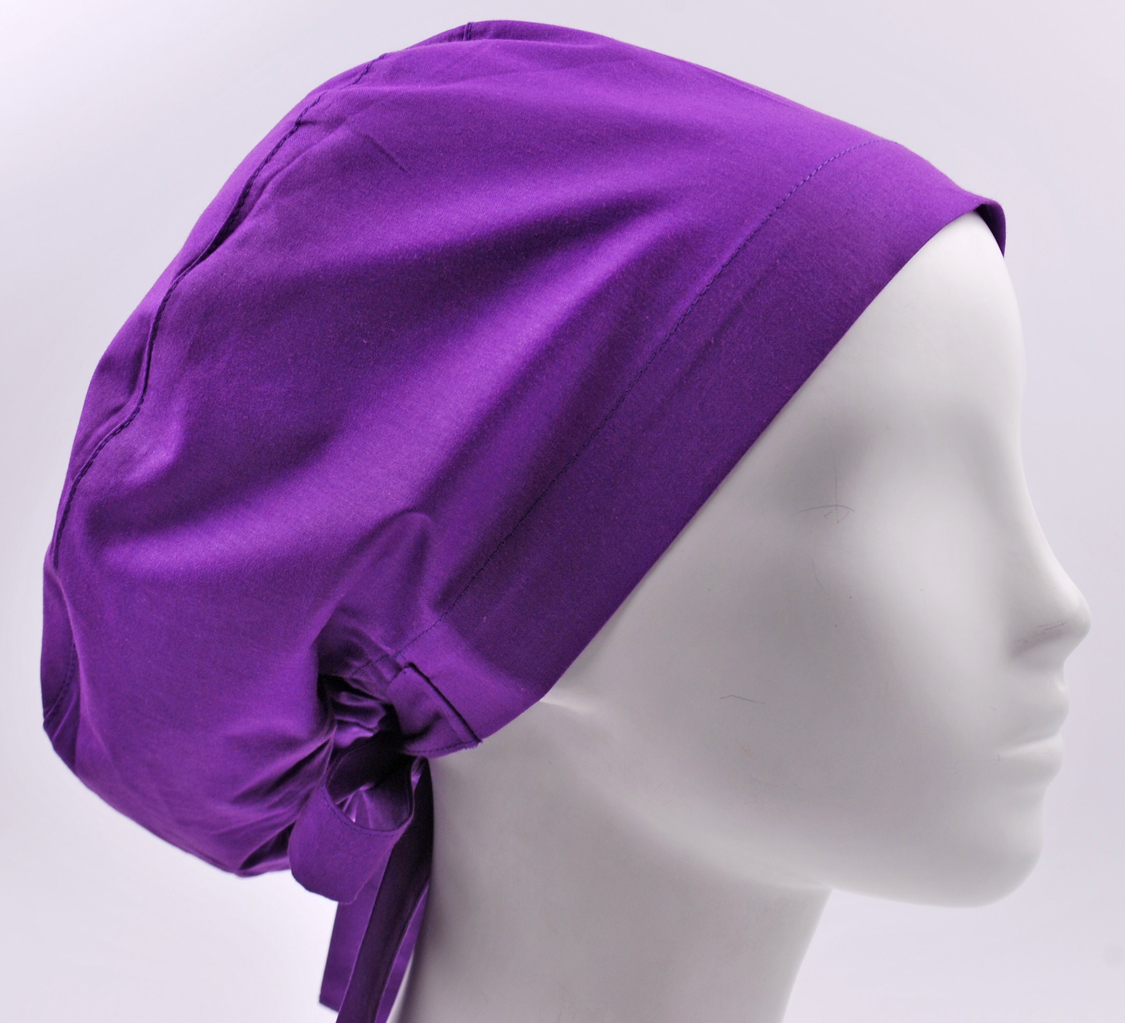 Scrub cap scrub hat surgery caps surgical hats solid plum Etsy