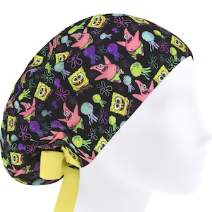 Scrub caps women, surgical cap, fan scrub hats, nurse hat funny, doctor cap, womens scrub hat