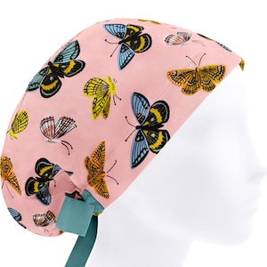 Surgical cap, scrub caps, scrub hats, surgery caps, butterfly nurse hat