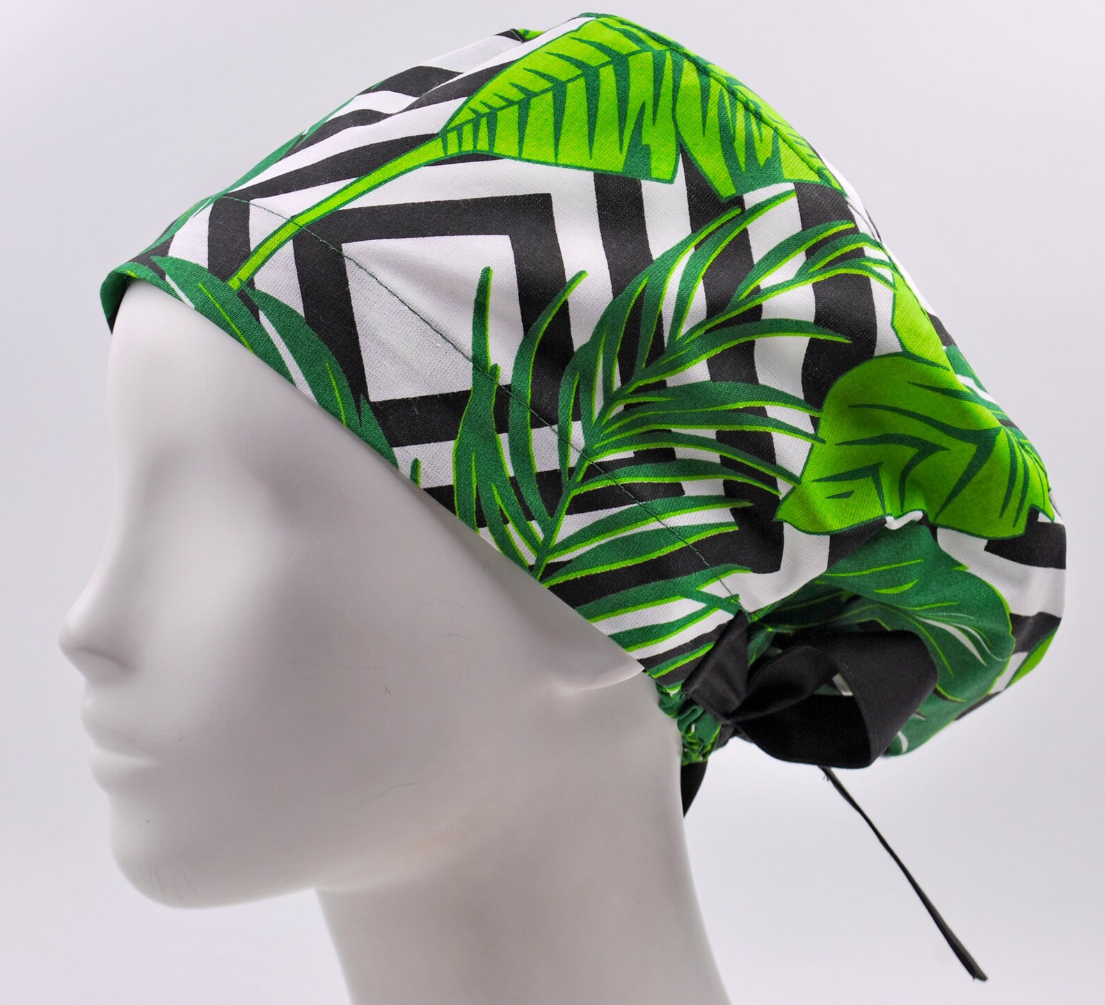 Surgical Scrub Hat Surgery Caps Scrub Hats Monstera Scrub Etsy