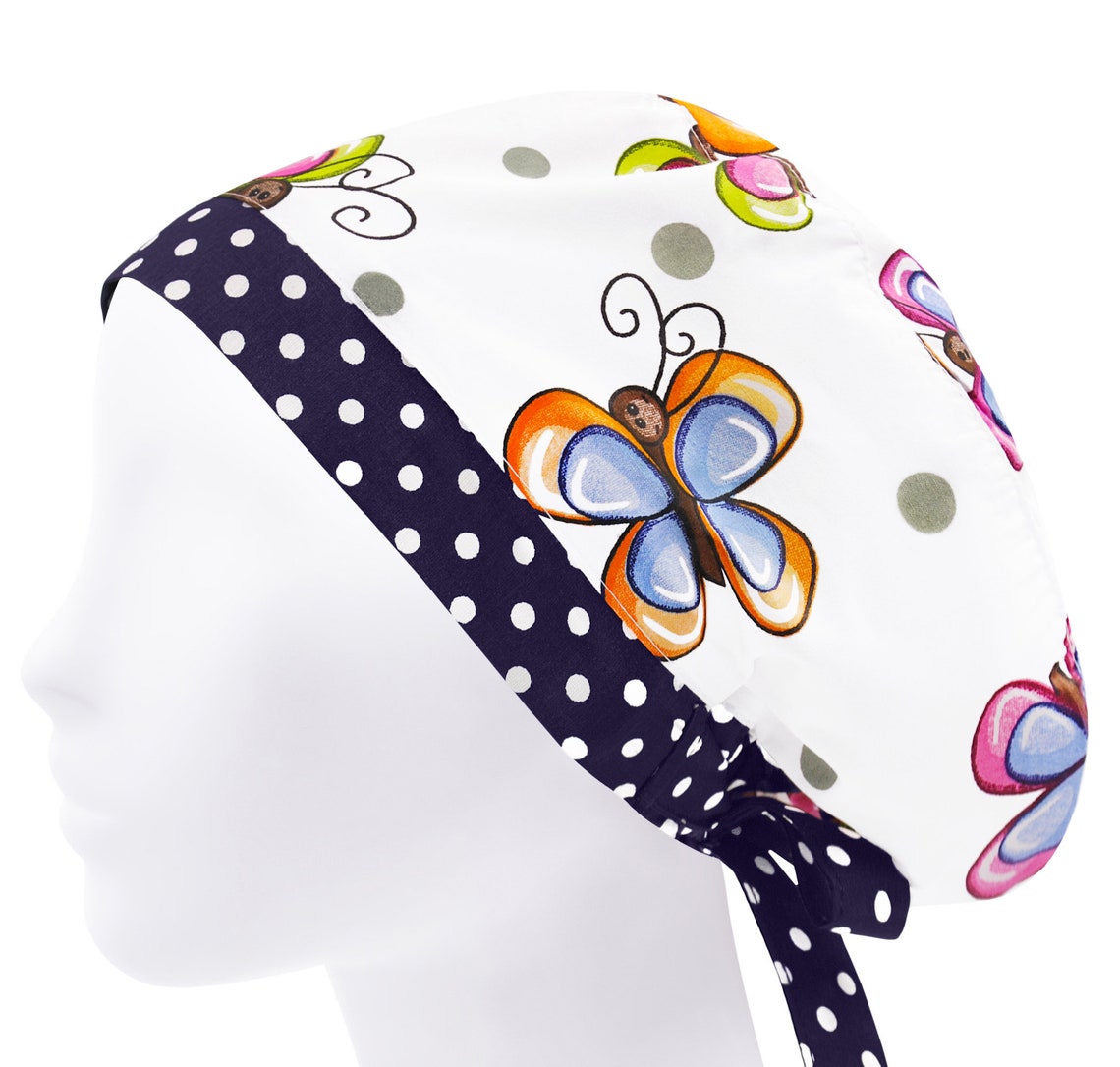 Scrub Hat Scrub Caps for Women Scrub Cap Butterfly Scrub Etsy