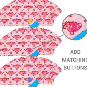 Nurse Cap, Scrub Caps, Surgical Cap Women, Scrub Hat OB GYN, Uterus ...