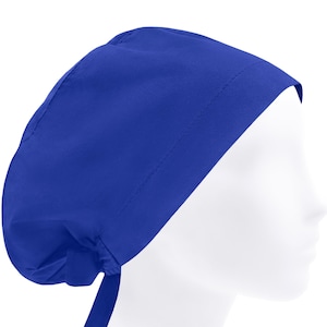 Scrub cap, scrub hat, surgery caps, surgical hats, solid royal blue or hat
