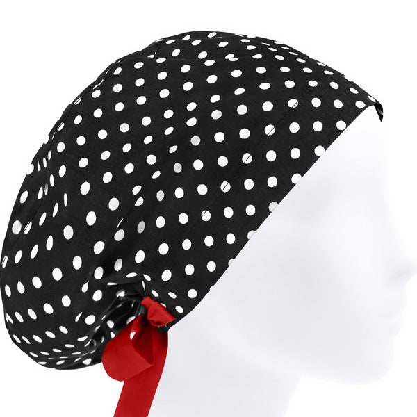 Surgery caps, scrub hat, surgical cap, polka dot scrub hats