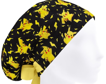 Bande dessinée de casquettes de gommage, jeu de chapeaux de gommage, femmes de casquette chirurgicale, bonnet de gommage pour femme, anime de casquette d'infirmière
