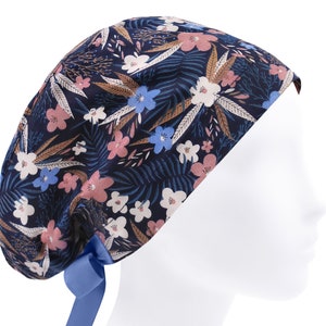 Scrub caps, scrub hat, surgery cap, surgical hats floral