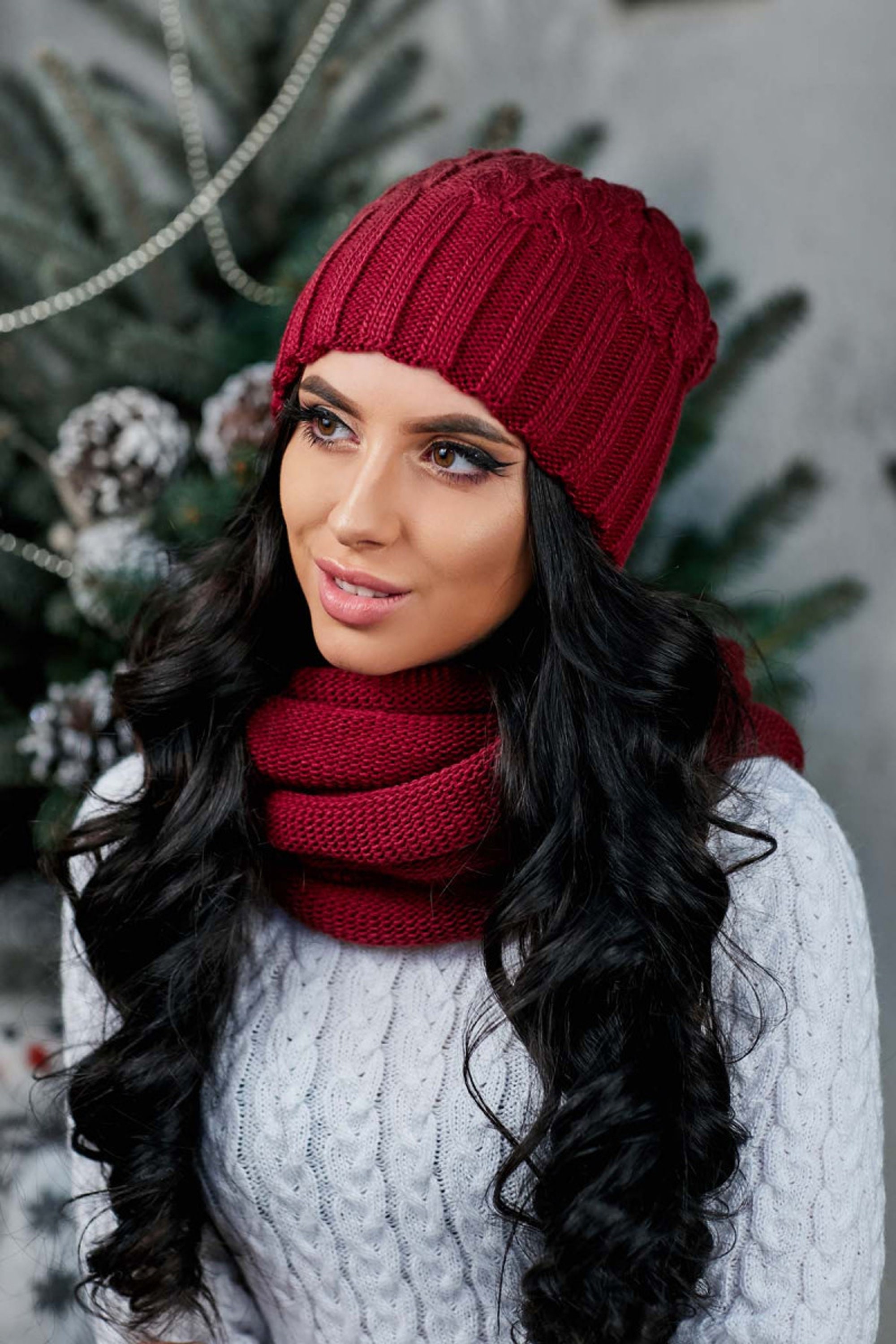Winter Hat Knitted Hats Beanie Women Knit Hat Knitted Etsy