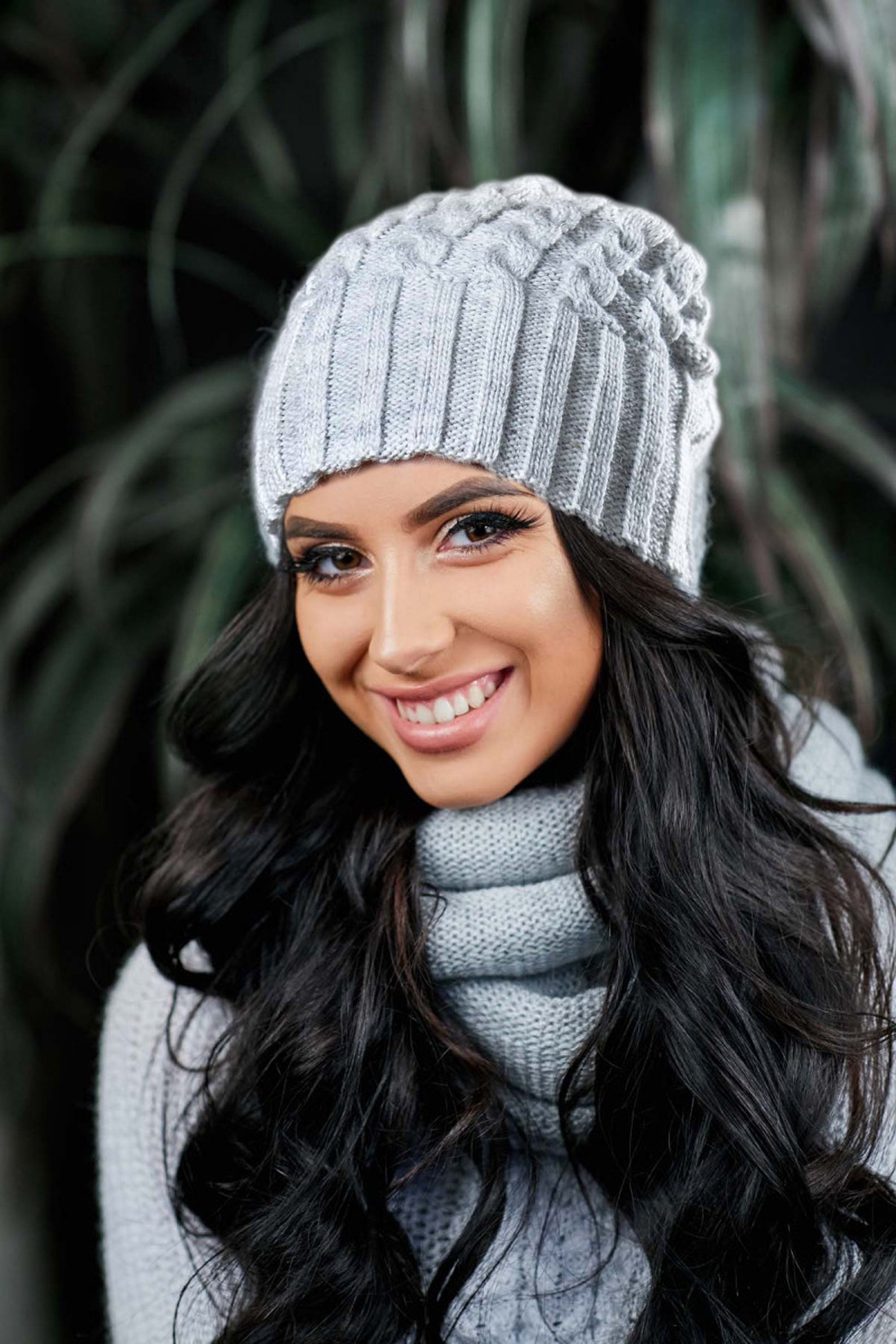 Winter Hat Knitted Hats Beanie Women Knit Hat Knitted Etsy